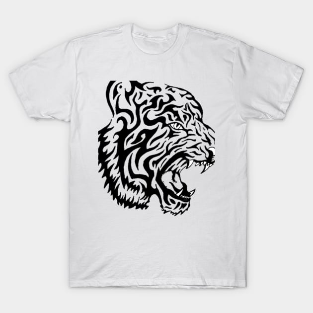 Roaring tiger T-Shirt by Tushargupta